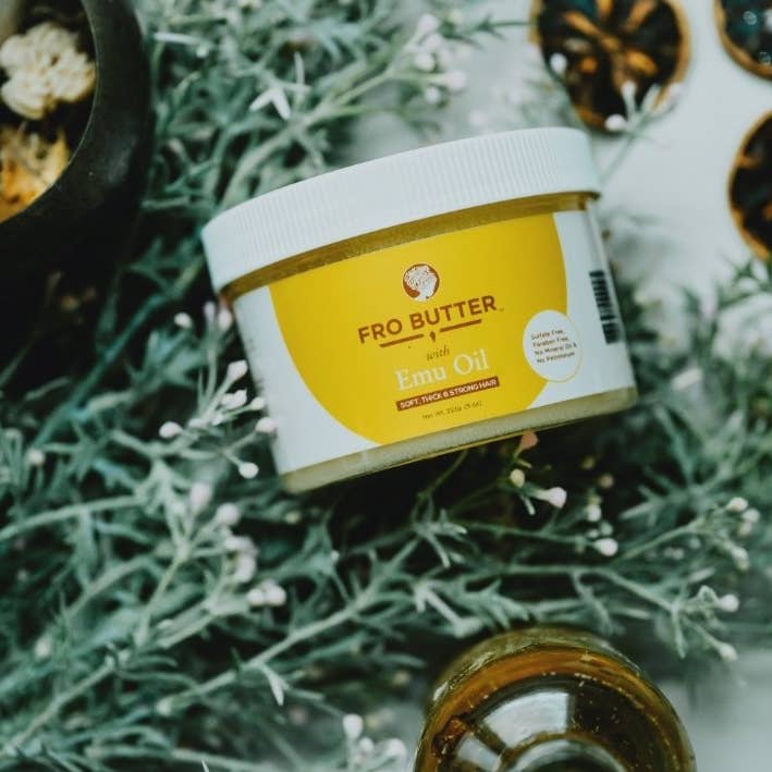 Fro Butter - Wholesale Hair Styling Gel/Mousse - Fro Butter with Emu Oil - Hair Growth Butter