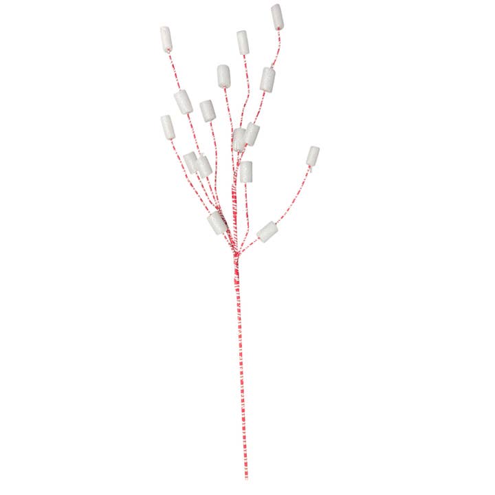 Thompson Wholesale - Wholesale Christmas Decoration - Red & White Sprays & Stems Package -- 41 Piece Set21