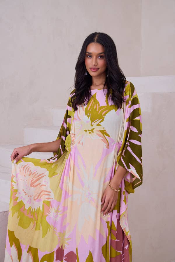 SAACHI - Wholesale Kaftan - Women's - Polychromatic Flowery Kaftan26