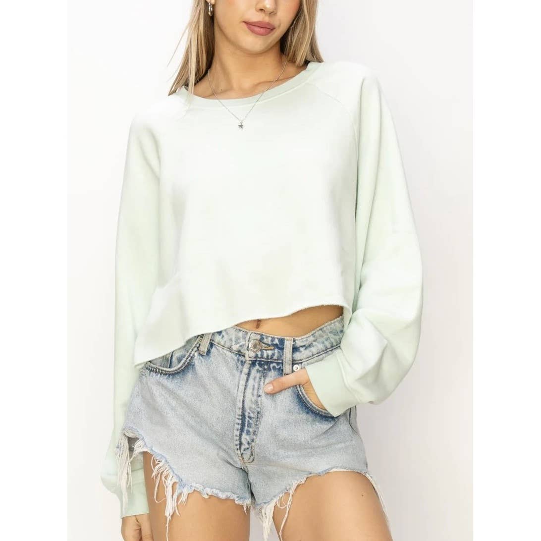 Apolline - Wholesale Sweatshirt - Women's - LAID BACK CROP SWEATSHIRT5