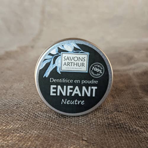 Savons Arthur - Wholesale Toothpaste - Organic Children's Powder Toothpaste (Neutral)