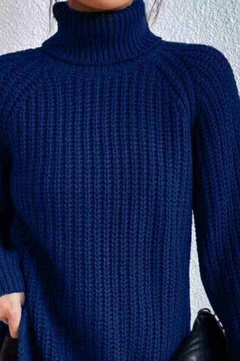 NINEXIS - Wholesale Knit Sweater - Women's - CWOSWL07649_HIGH-NECK MID-LENGTH RAGLAN SLEEVE SWEATER2