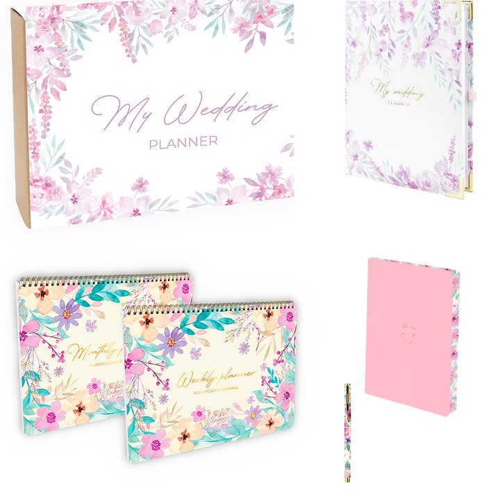 Tractiman - Venta al por mayor Agendas - TAKENOTE - Pack My Wedding Planner. Tapa dura en tela