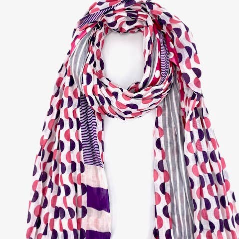Rosa Foulard cheche pareo 100% cotone in vendita all'ingrosso su Faire0