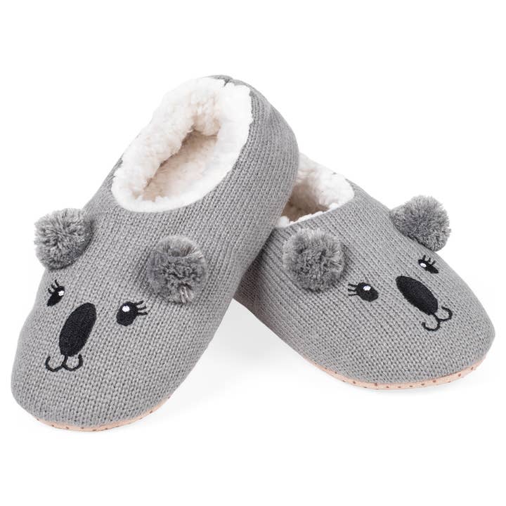 Slippers Gray Koala Ladies Medium for wholesale by EAST AVENUE
