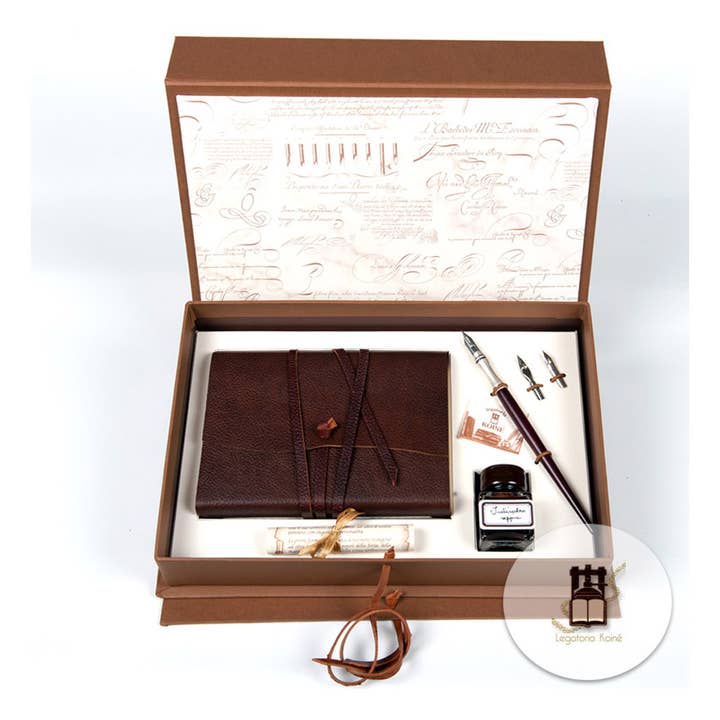 Legatoria Koiné - Vendita all'ingrosso Set di cartoleria/cancelleria - Scriptorium con Medioevalis medio1