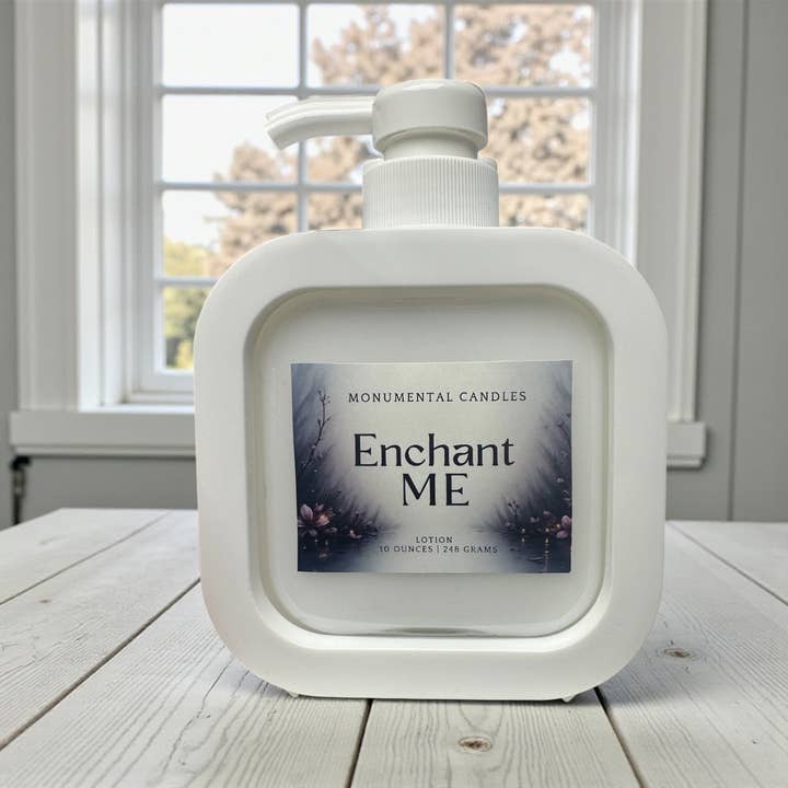 Enchant Me Pump Lotion for wholesale by Monumental Candles LLC