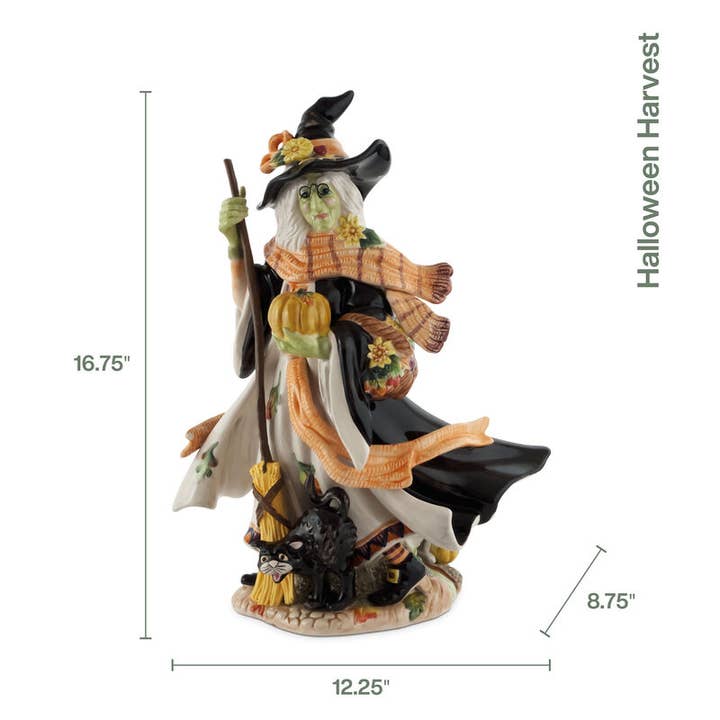 Multi Fitz & Floyd Halloween Harvest Witch Figurine Gift Box Pkg for wholesale on Faire