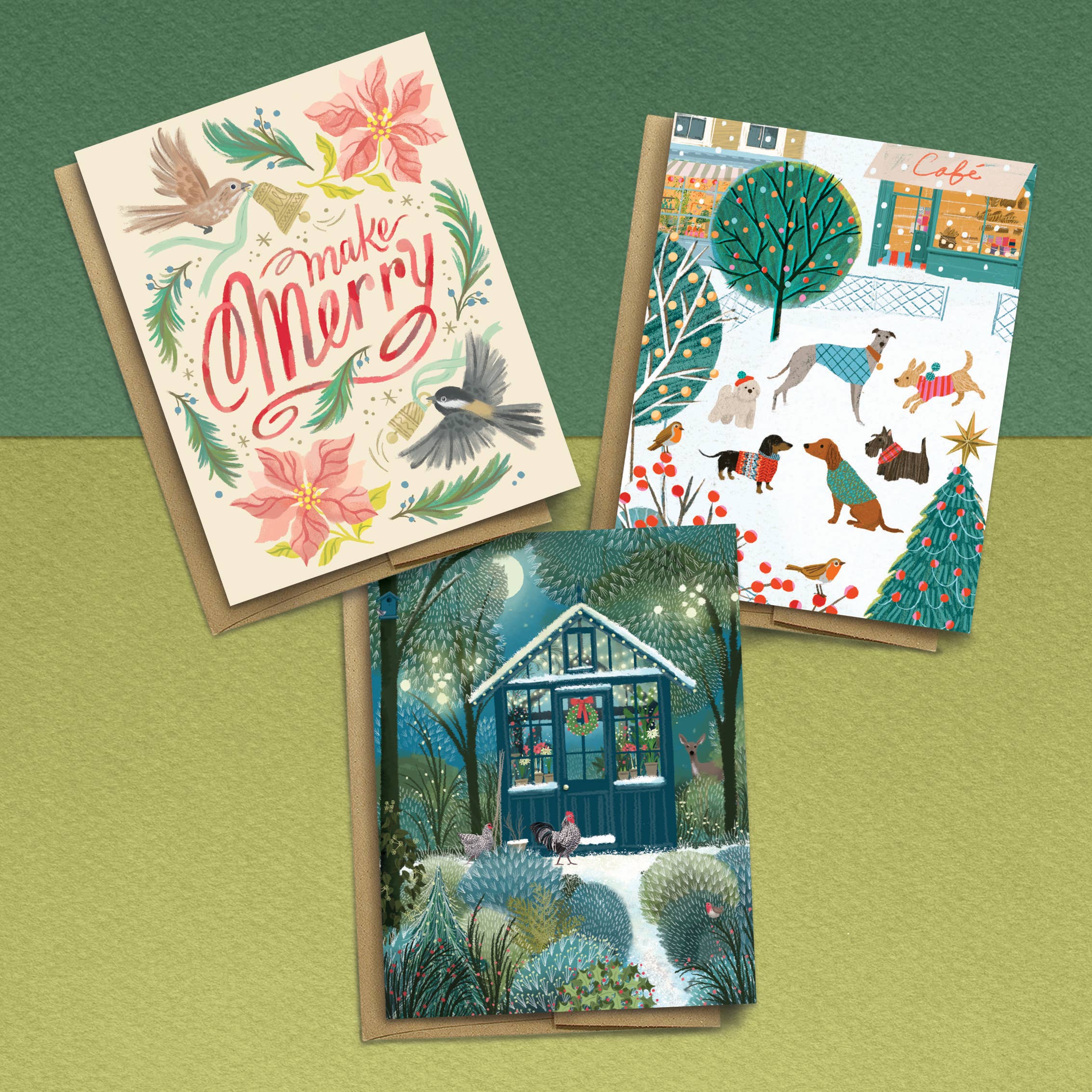Studio Eleven Papers - Vente Cartes de Noël - Créez des oiseaux joyeux2