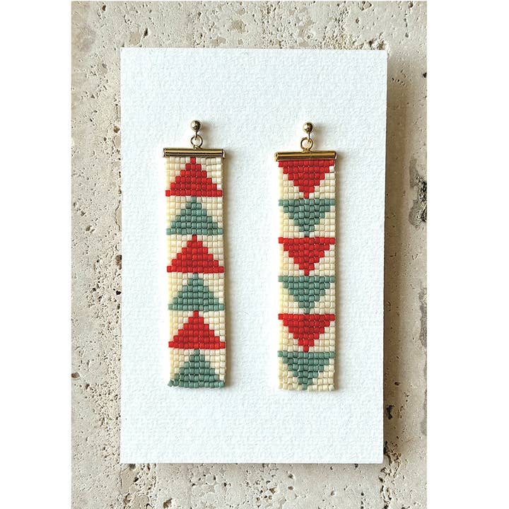 Handgeweven glazen kralen oorbellen voor wholesale door böje