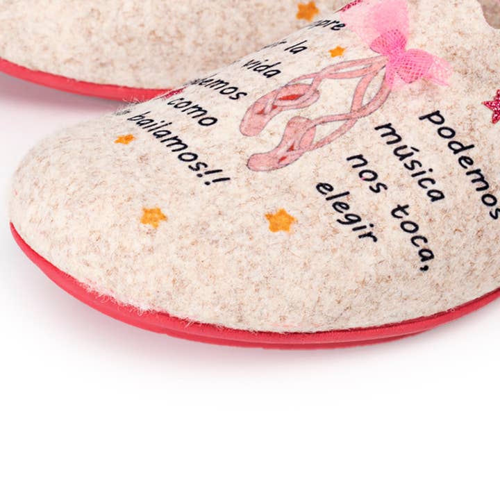 Marpen Slippers - Wholesale Slippers - Women's - Ecru Ballerina Slippers5