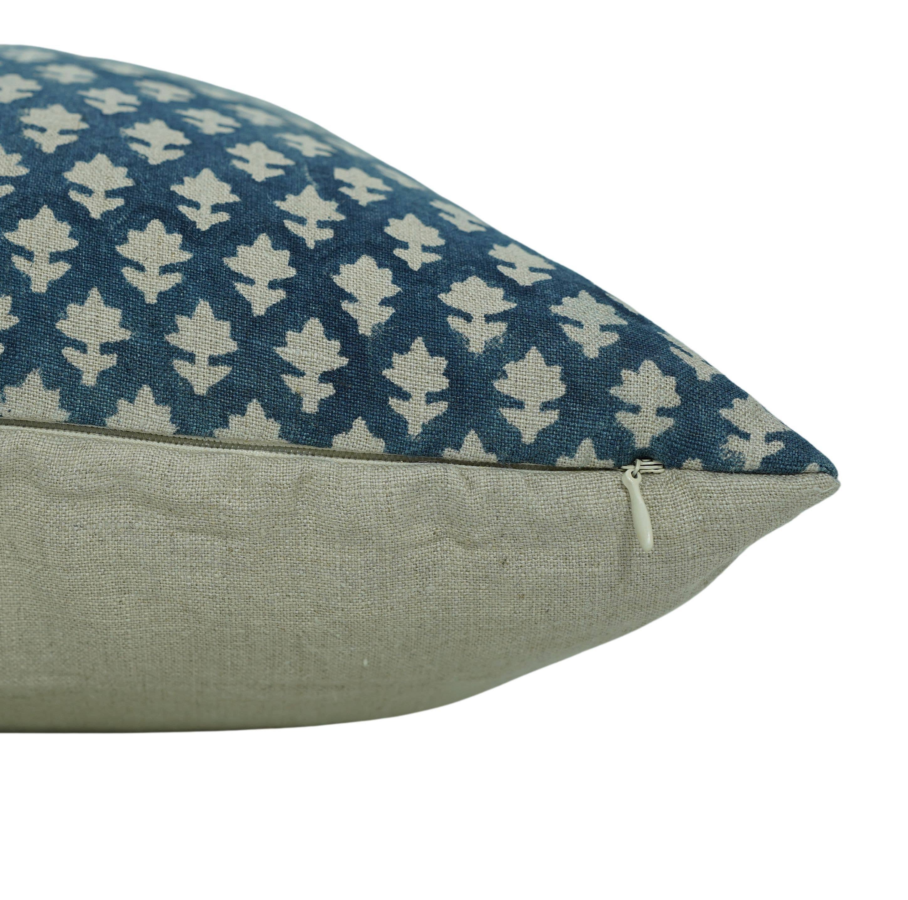 Fabdivine - Wholesale Throw Pillow Cover - Block Print Indoor Pure Linen Pillow Cover- Pink City2