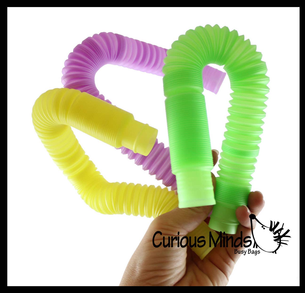 Curious Minds Toys - Vendita all'ingrosso Giocattolo fidget - Bambini - 1 grande chiusura a scatto che si illumina al buio, estensibile e flessibile3