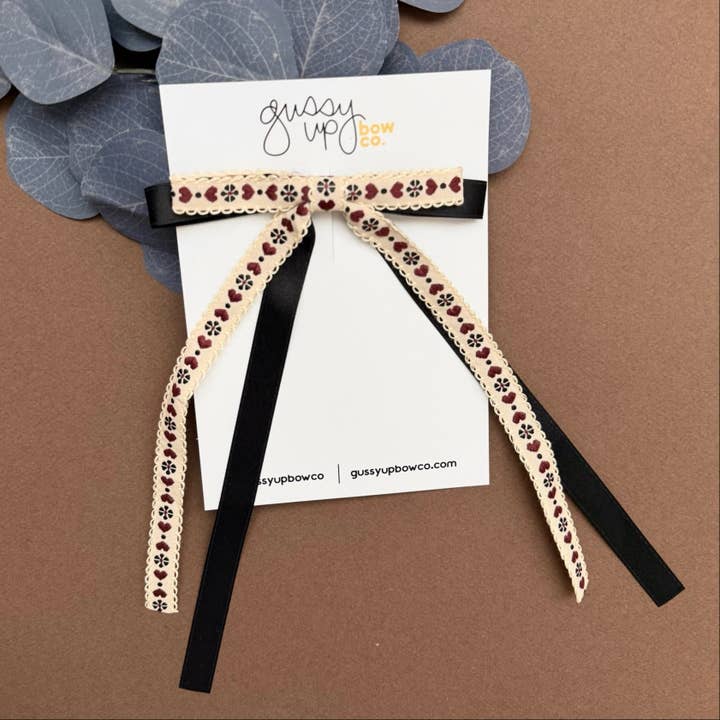 Doce Arco Longo de Âmbar por atacado de Gussy Up Bow Co