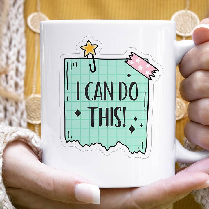 Jeg kan gøre dette - Positiv bekræftelse kaffekrus for engroshandel hos House Of Rodan