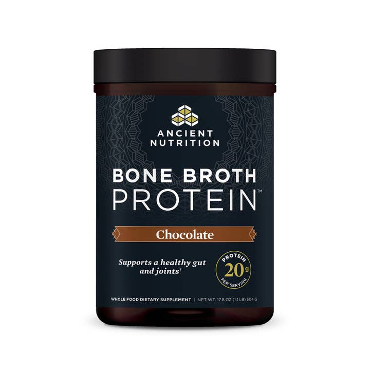 Bone Broth Protein Powder - Chocolate - 20 servings for wholesale by Ancient Nutrition