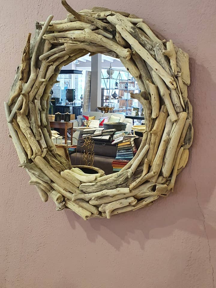 The Round Beach Mirror for wholesale by Just Living