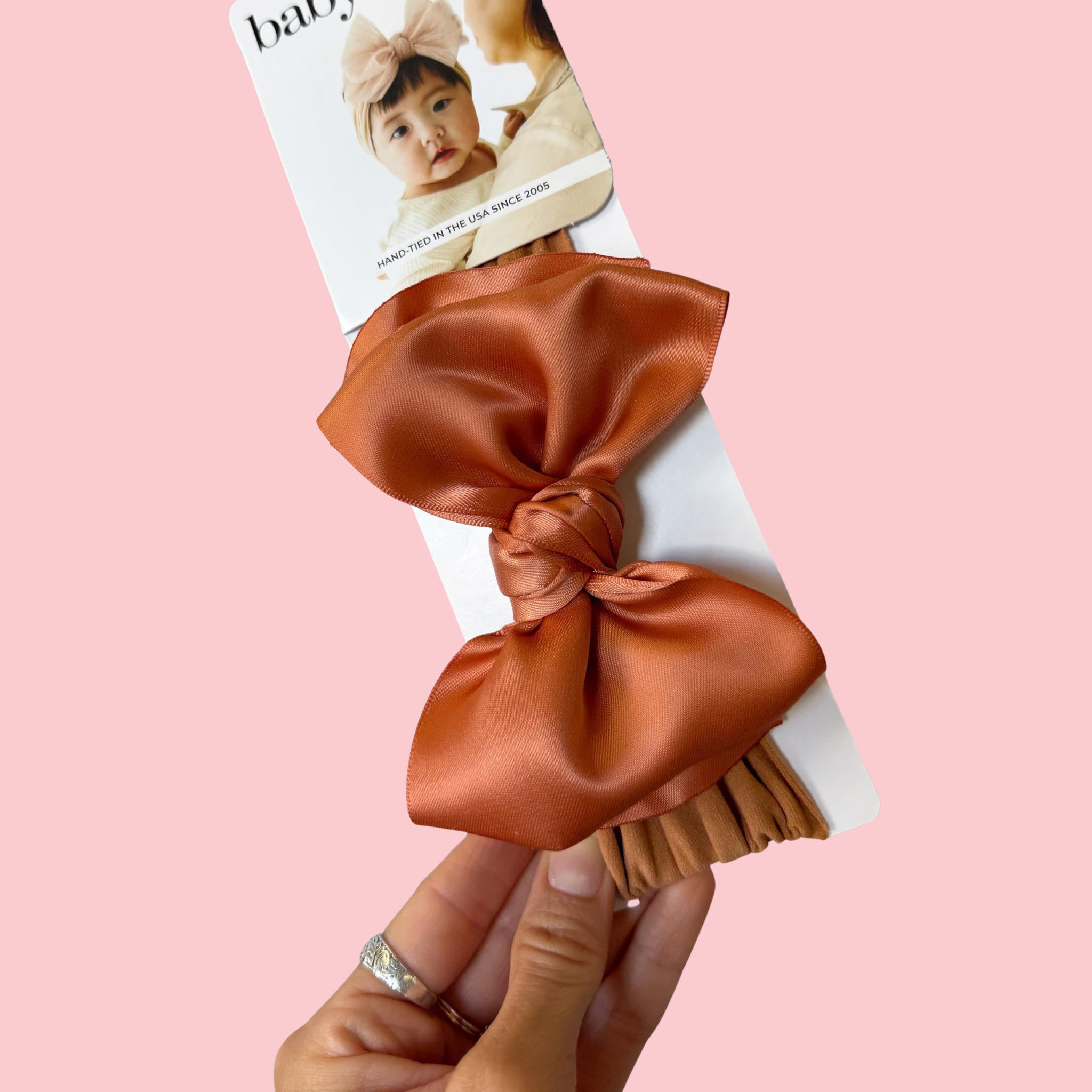 Baby Bling Bows - Vente Nœud pour cheveux – bébé - Bandeau Baby Bling® Satin FAB® en nylon doux avec nœud en satin8