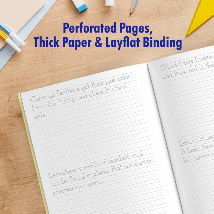 Blue Star Press - Wholesale Middle Grade Book (9-12) - Print Handwriting Practice for Kids 8-12 (with fun facts!)1