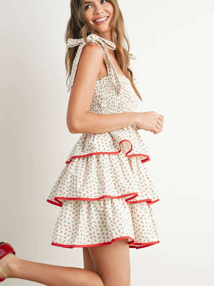 Vestido Mini Ruffles - BMD7752 por atacado de BUTTERMELON
