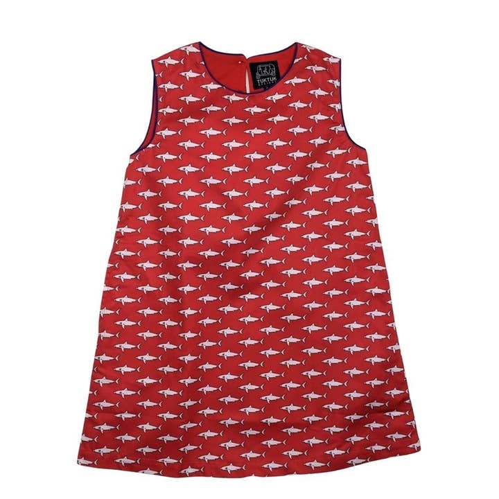MAKO SHARKS - SHIFT DRESS for wholesale by TukTuk Designs