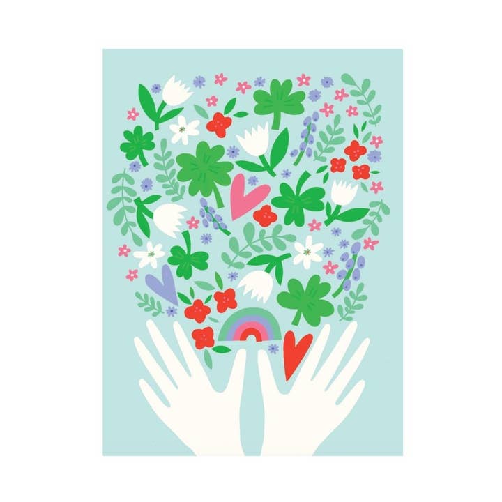 Je vous souhaite plus de joie d'anniversaire Carte de vœux florale d'anniversaire pour la vente par GreatArrow Graphics