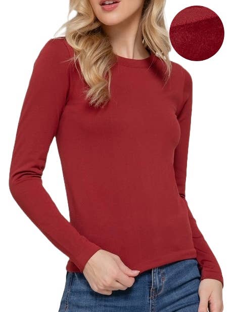 Haut sans couture en fourrure intérieure Long Slv pour la vente par Vanilla Monkey