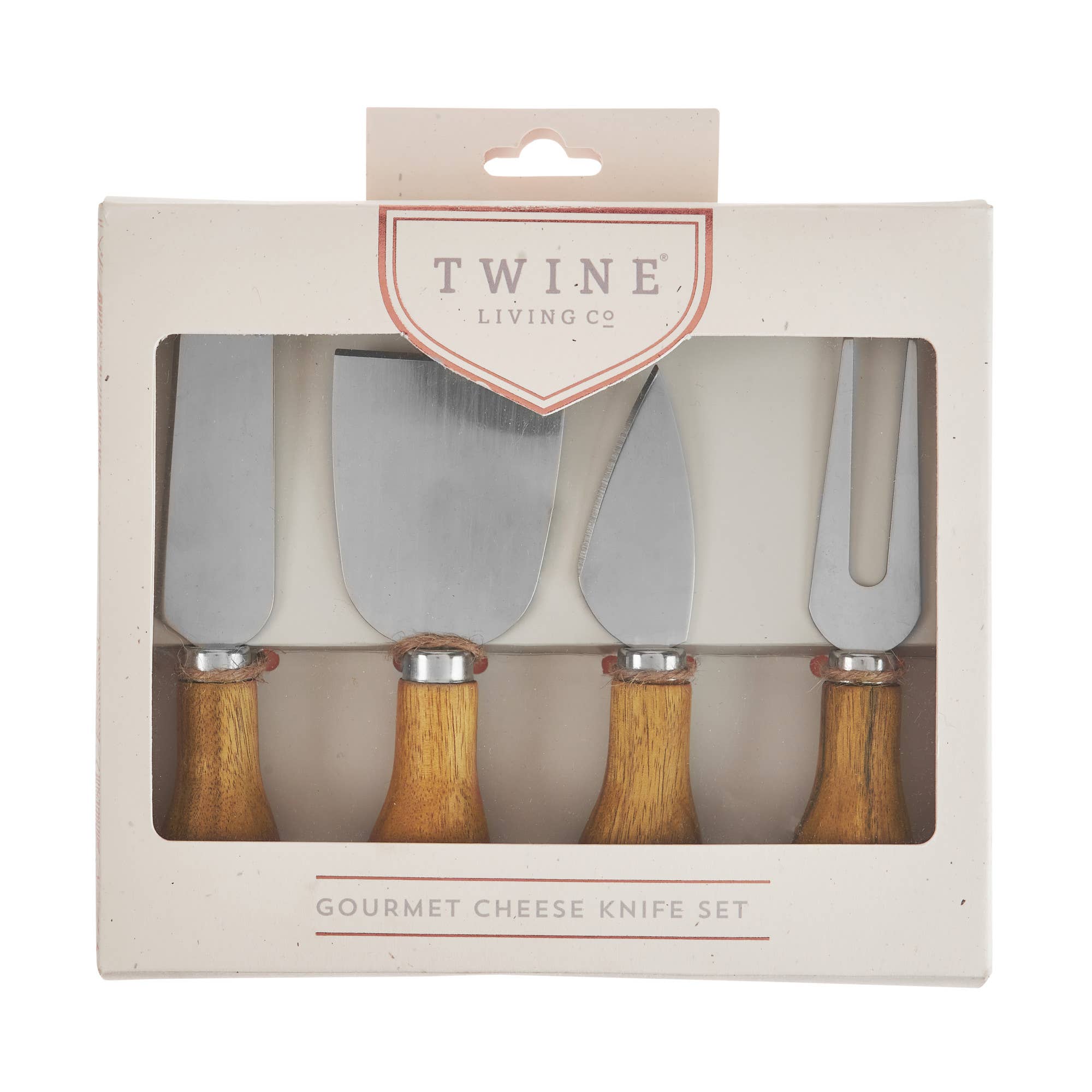 Twine - Wholesale Cheese Spreader - Acacia and Stainless Steel Gourmet Cheese Knives Set of 41