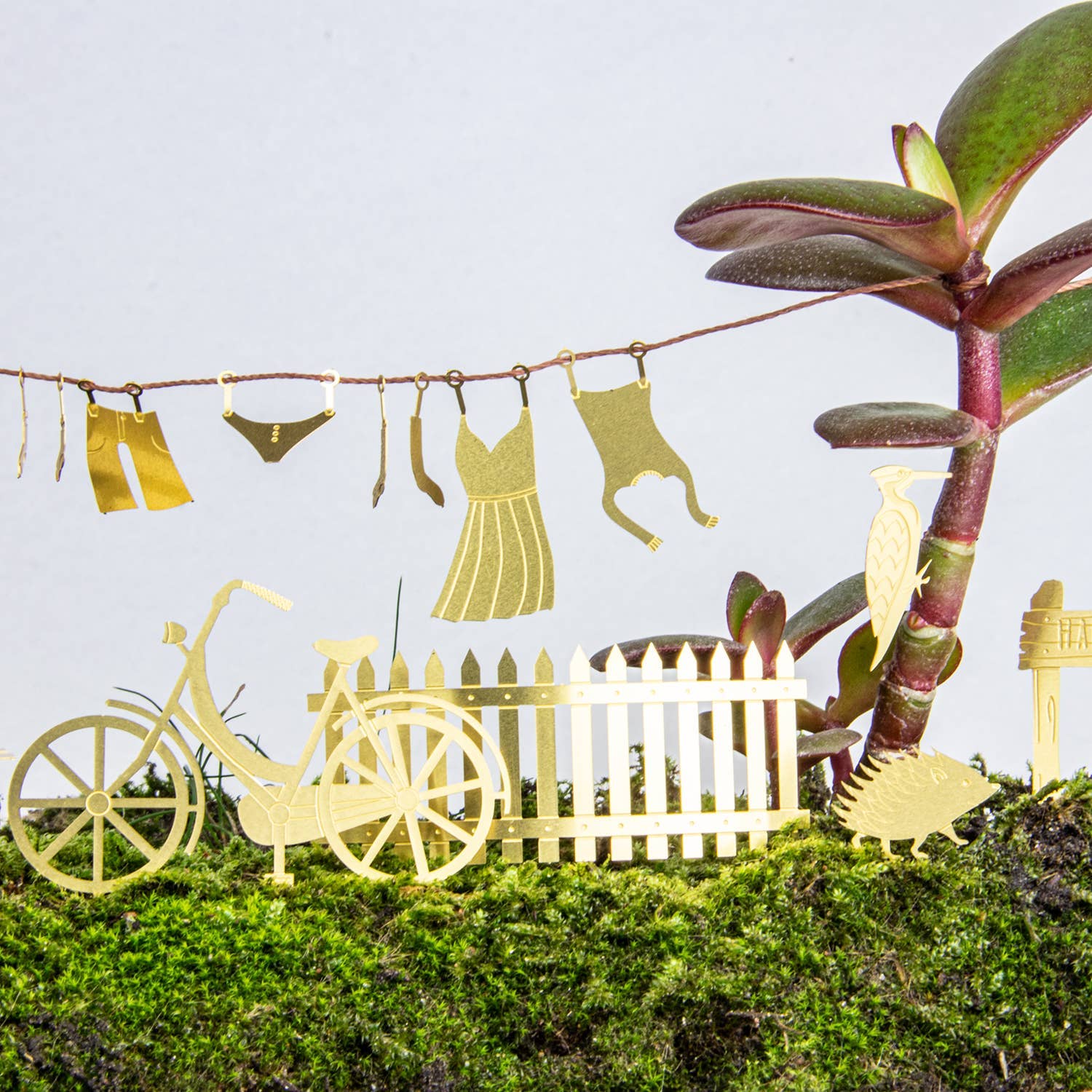 Botanopia USA - gifts , decor and cards for plant lovers - Wholesale Garden/Lawn Stake - Tiny Bike Adventure for your plants4