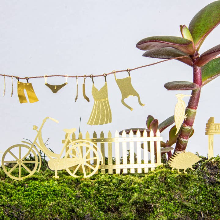 Botanopia USA - gifts , decor and cards for plant lovers - Wholesale Garden/Lawn Stake - Tiny Bike Adventure for your plants4