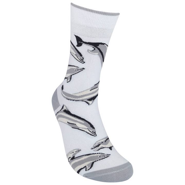 Funatic - About Face Designs - Nice Enough Merch Co - Wholesale Socks - Unisex - Dolphins Socks - Closeout | Funatic
