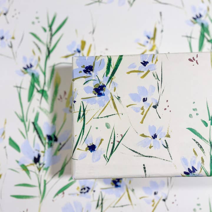 Wrapping Sheets- Ivory Florals Pattern for wholesale by LaCott Fine Art