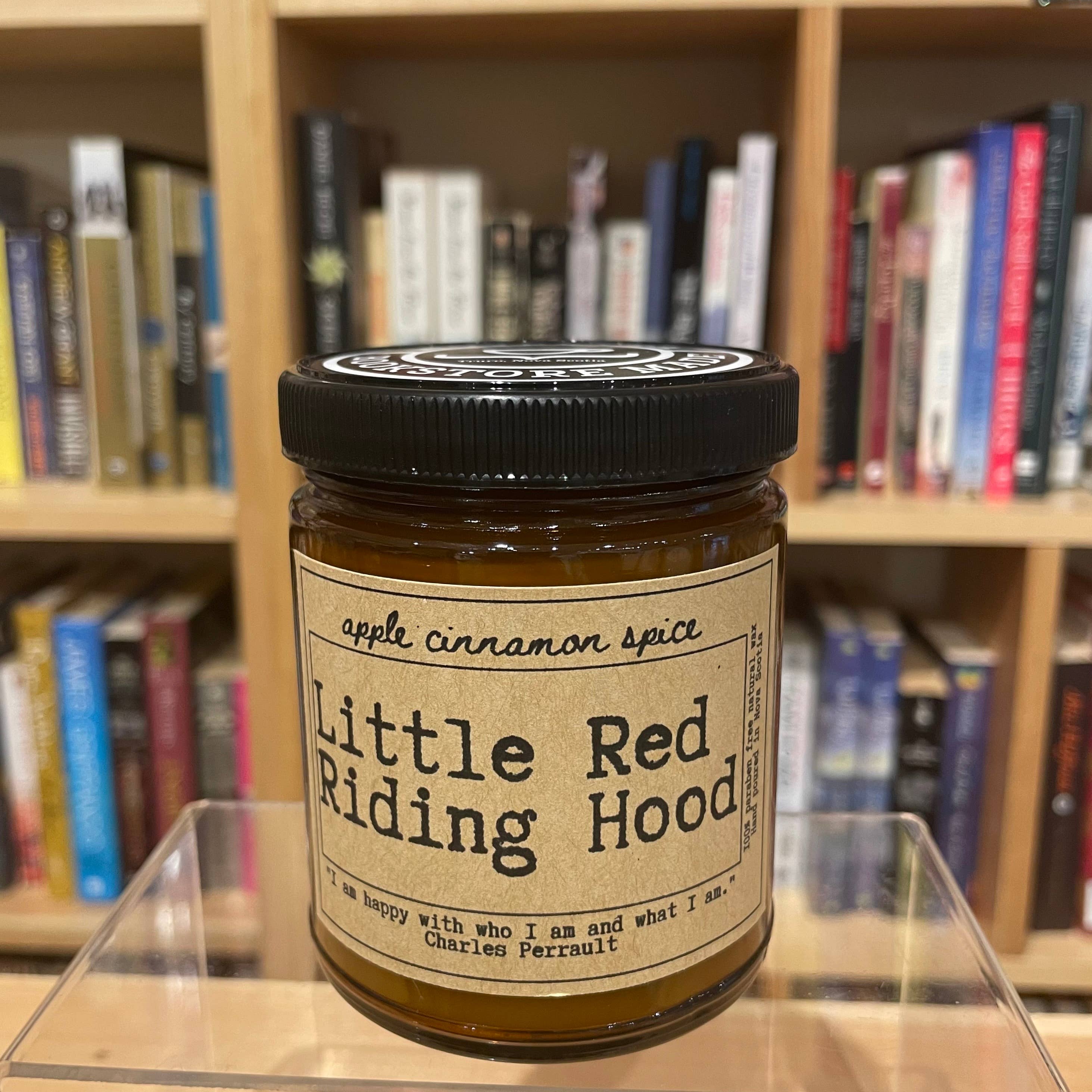 NovelTea Bookstore & Gifts - Wholesale Jar/Filled Candle - Little Red Riding Hood -  Apple Spice Scented Candle6