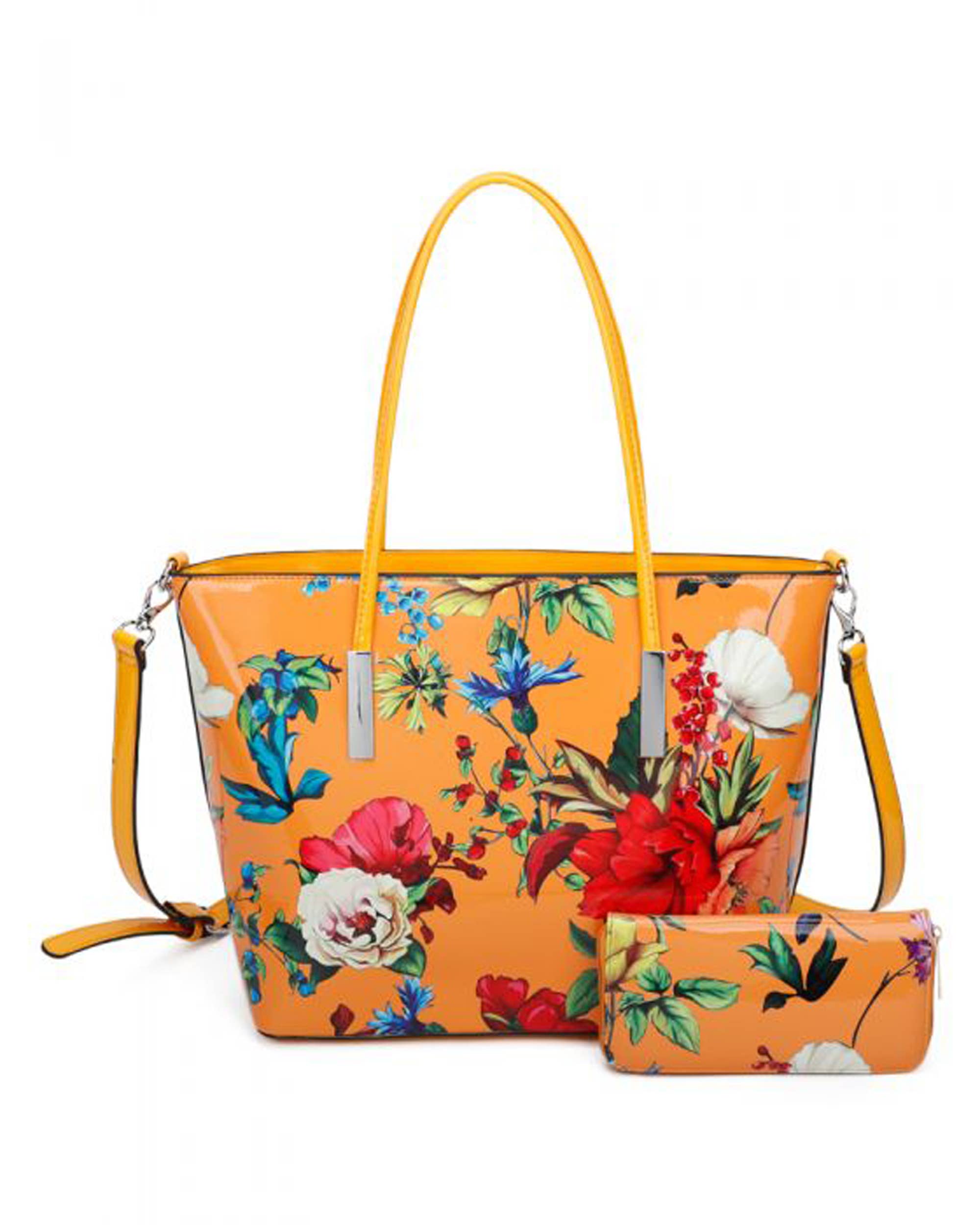 Ellas Trading - Wholesale Draagtas - Dames - Levendig Ontwerp Ruime Bloemen Schoudertas3