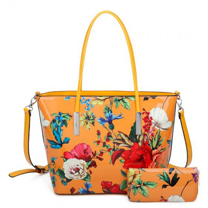 Ellas Trading - Vendita all'ingrosso Borsa tote - Donna - Borsa a Spalla Capiente con Design Floreale Vivace3