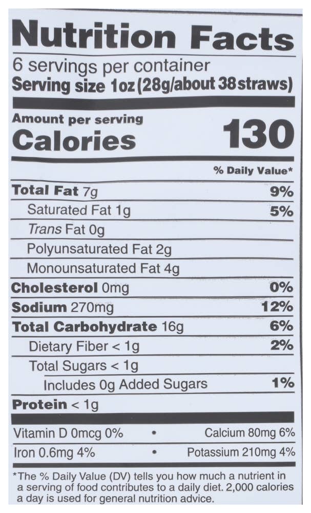 KeHE Distributors, LLC - Wholesale Chips - Sensible Portions Straw Veggie Ranch 7 oz2