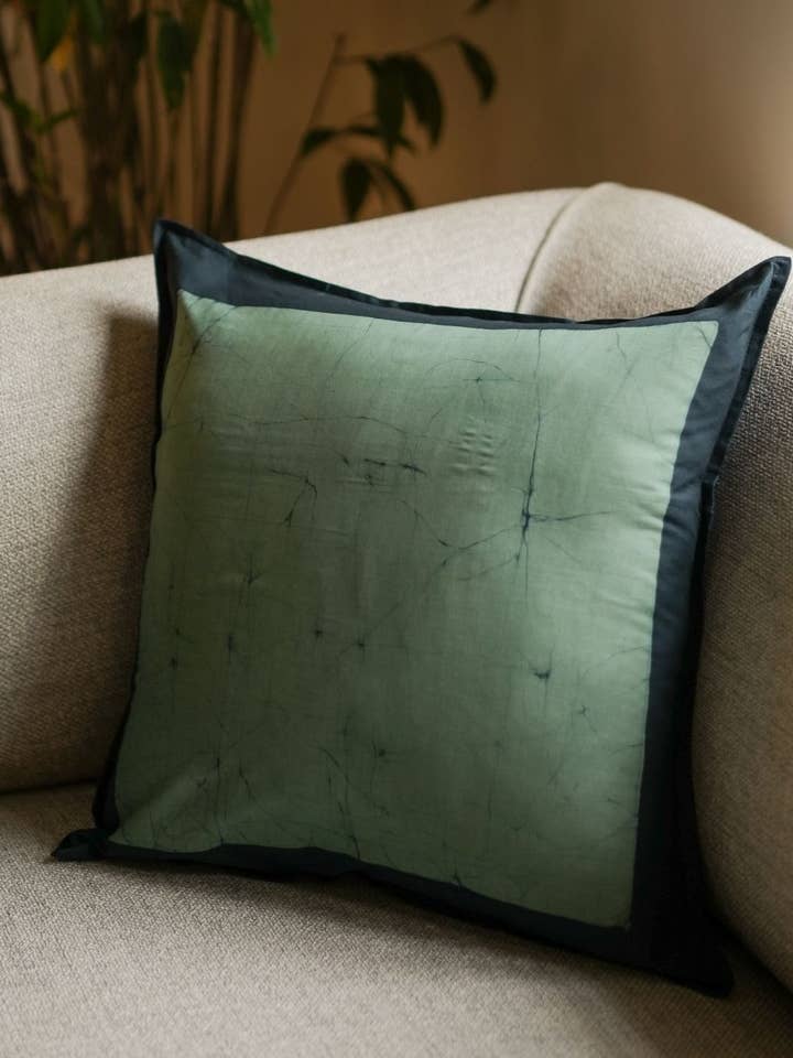 Modern Mudra Batik Throw Pillow for wholesale by Kohomba