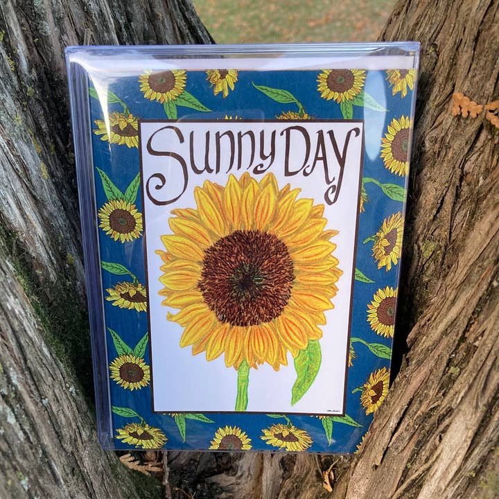 Box of 10 "Sunny Day" Greeting Cards (A2) - Nature Artist for wholesale by Inventus Art
