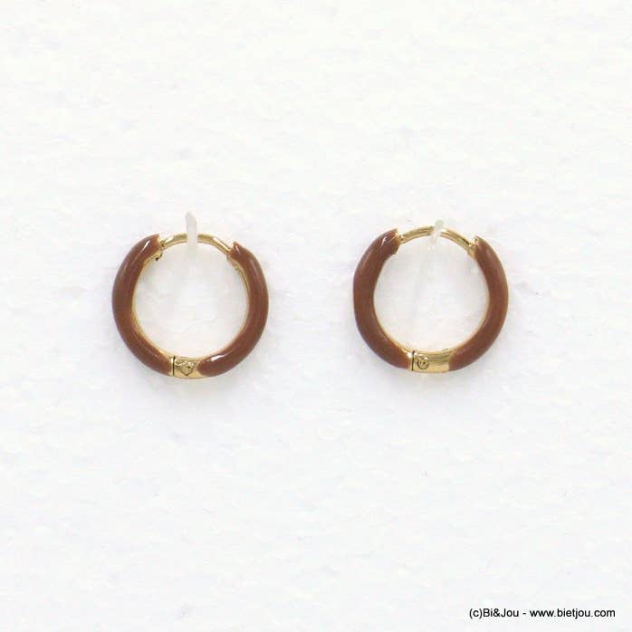 Lilas de Seine - Wholesale Hoop Earrings - Minimalist steel mini hoop earrings 0322032
