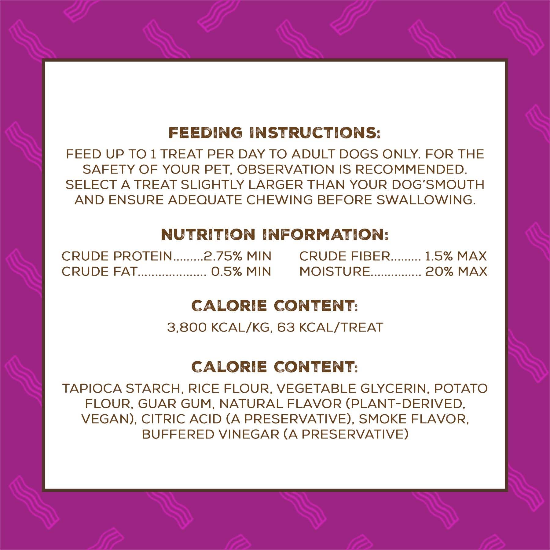 Bright Planet Pet - Wholesale Pet Treats - Dog - Better Bac'n Chews 6ct3