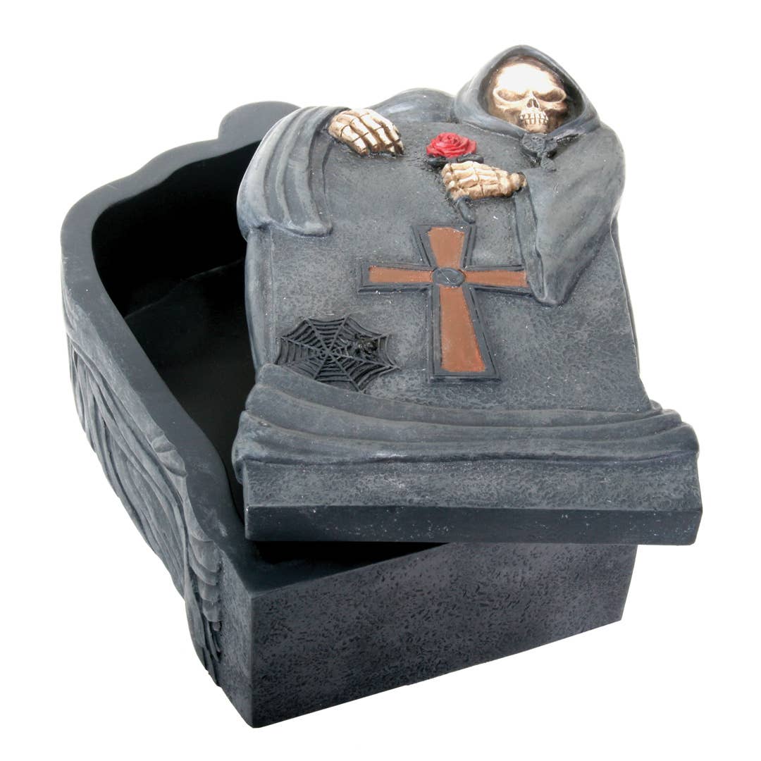 Pacific Trading - Wholesale Decorative Tabletop Object - Soul Reaper Tombstone Box1