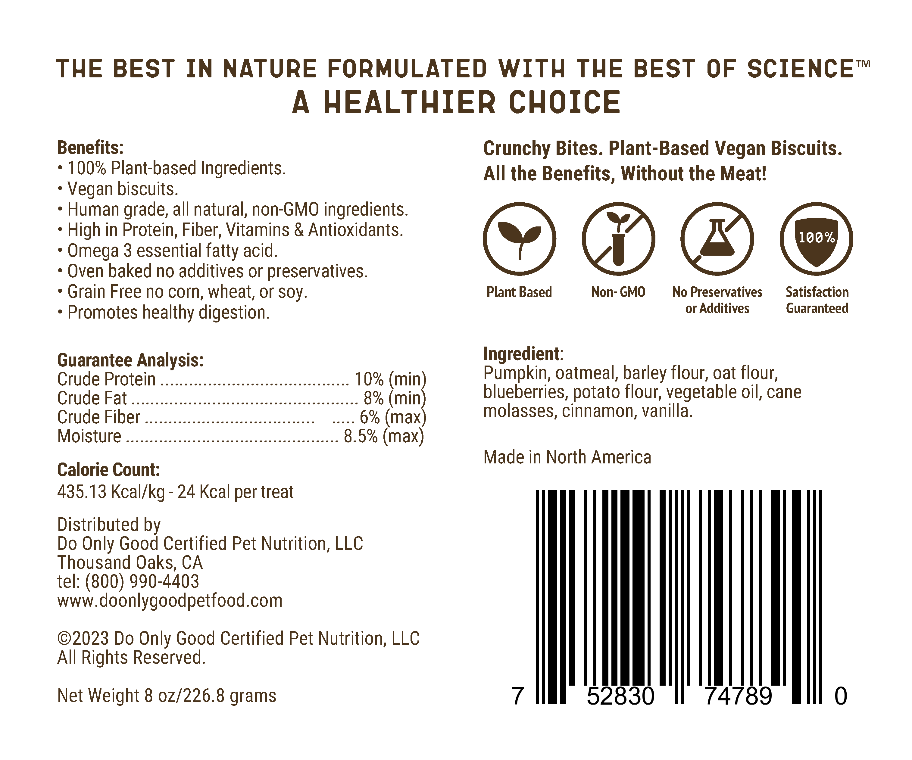 Do Only Good (D.O.G.) Pet - Wholesale Pet Treats - Dog - Crunchy Bites Biscuits - Blueberry 1