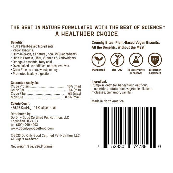 Do Only Good (D.O.G.) Pet - Wholesale Pet Treats - Dog - Crunchy Bites Biscuits - Blueberry 1