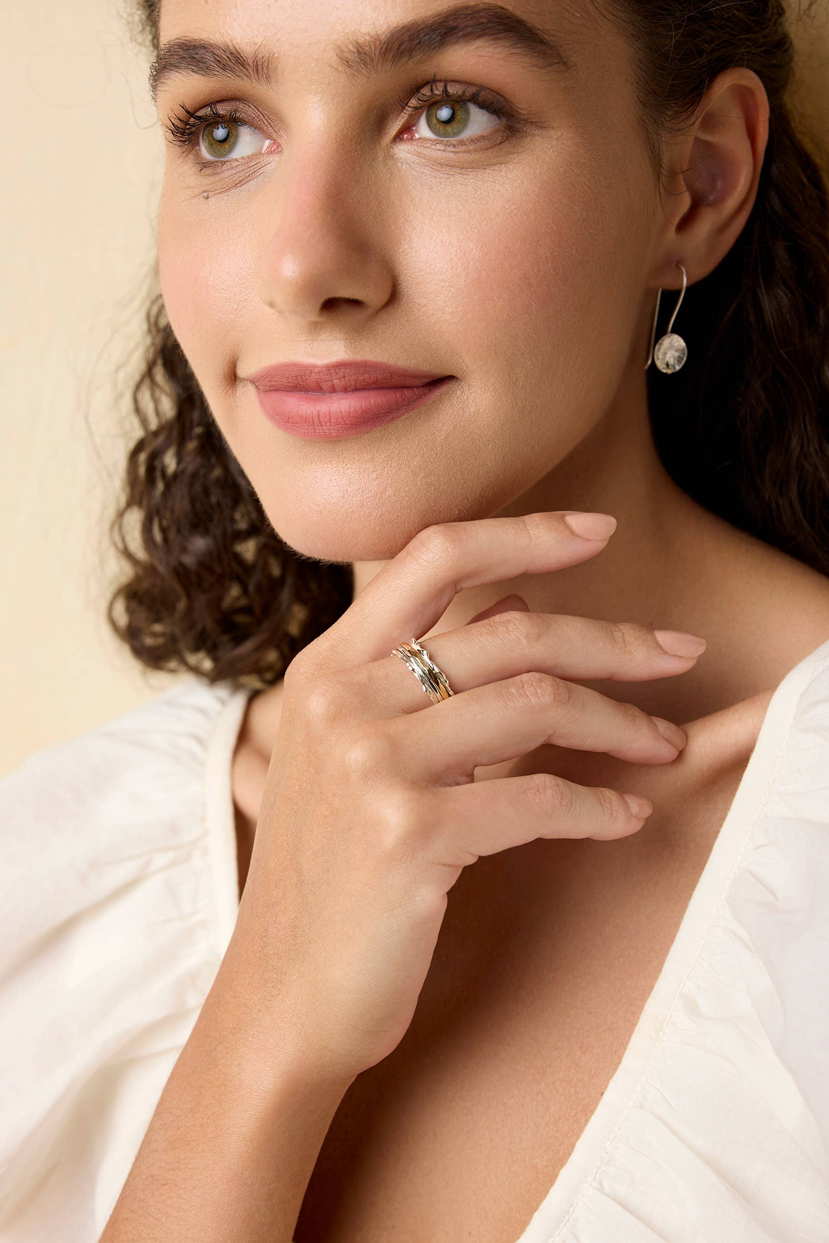 Banyan Jewellery - Wholesale Band/Stacked Ring - Handmade Mixed Metal Dual Spinning Ring5