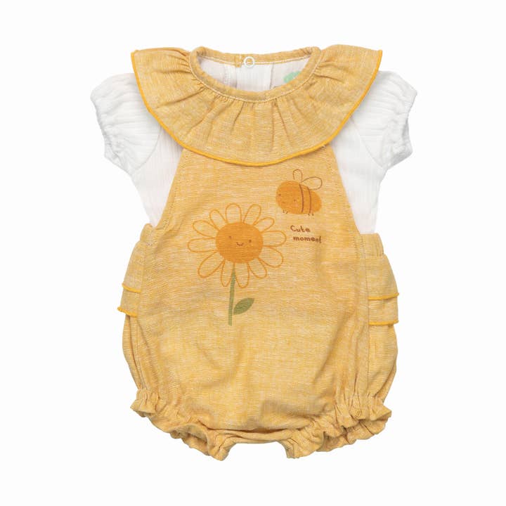 16803 - Linnehängselbyxor + body - SS 26 för wholesale av FS Baby