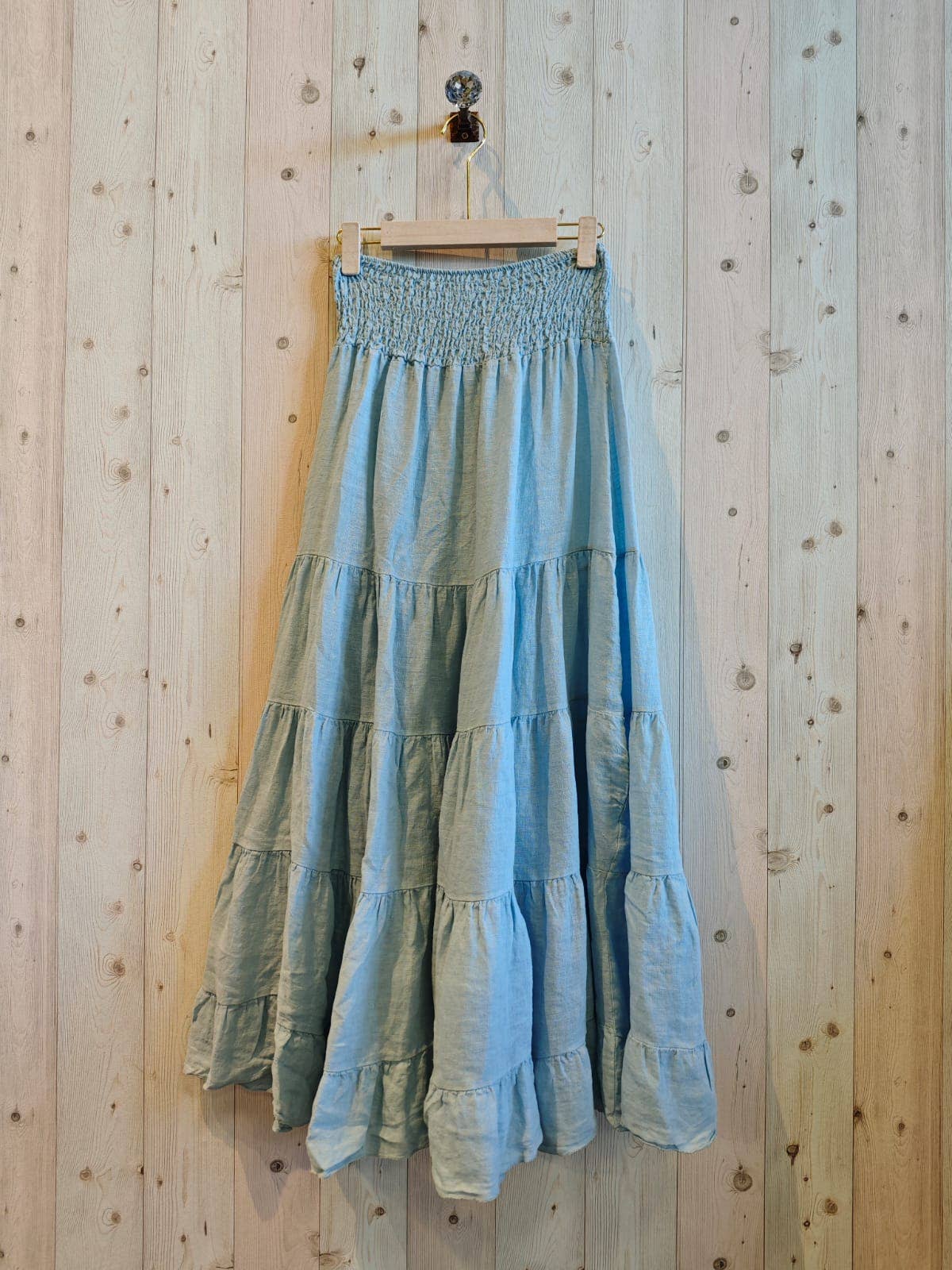 Linen & More - Wholesale Skirt - Women's - REF 80212 100% LINEN SKIRT1