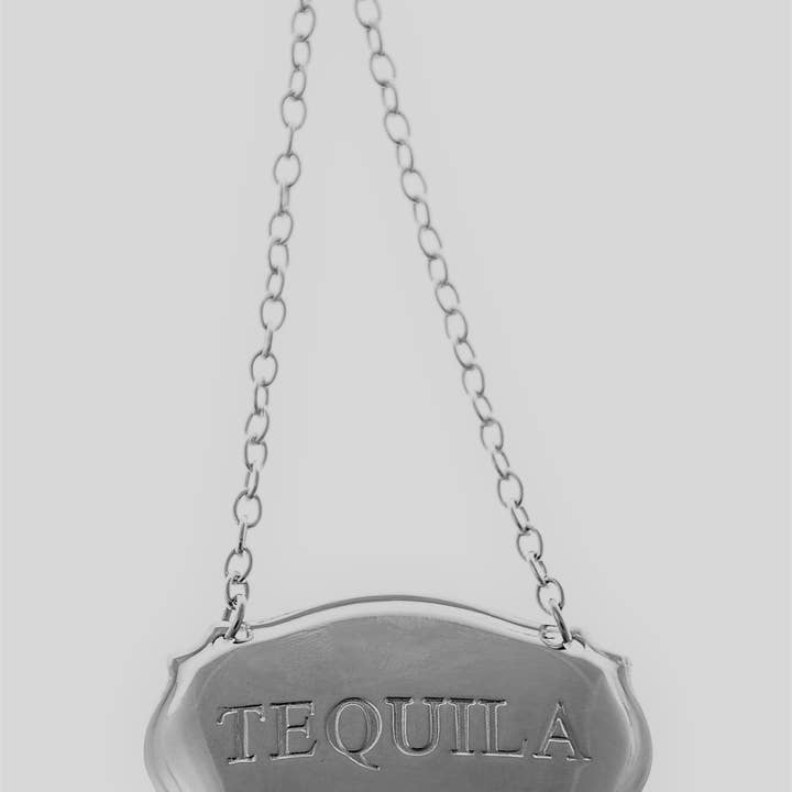 Karaf Label Chippendale Design TEQUILA Sterling voor wholesale door Corbell Silver