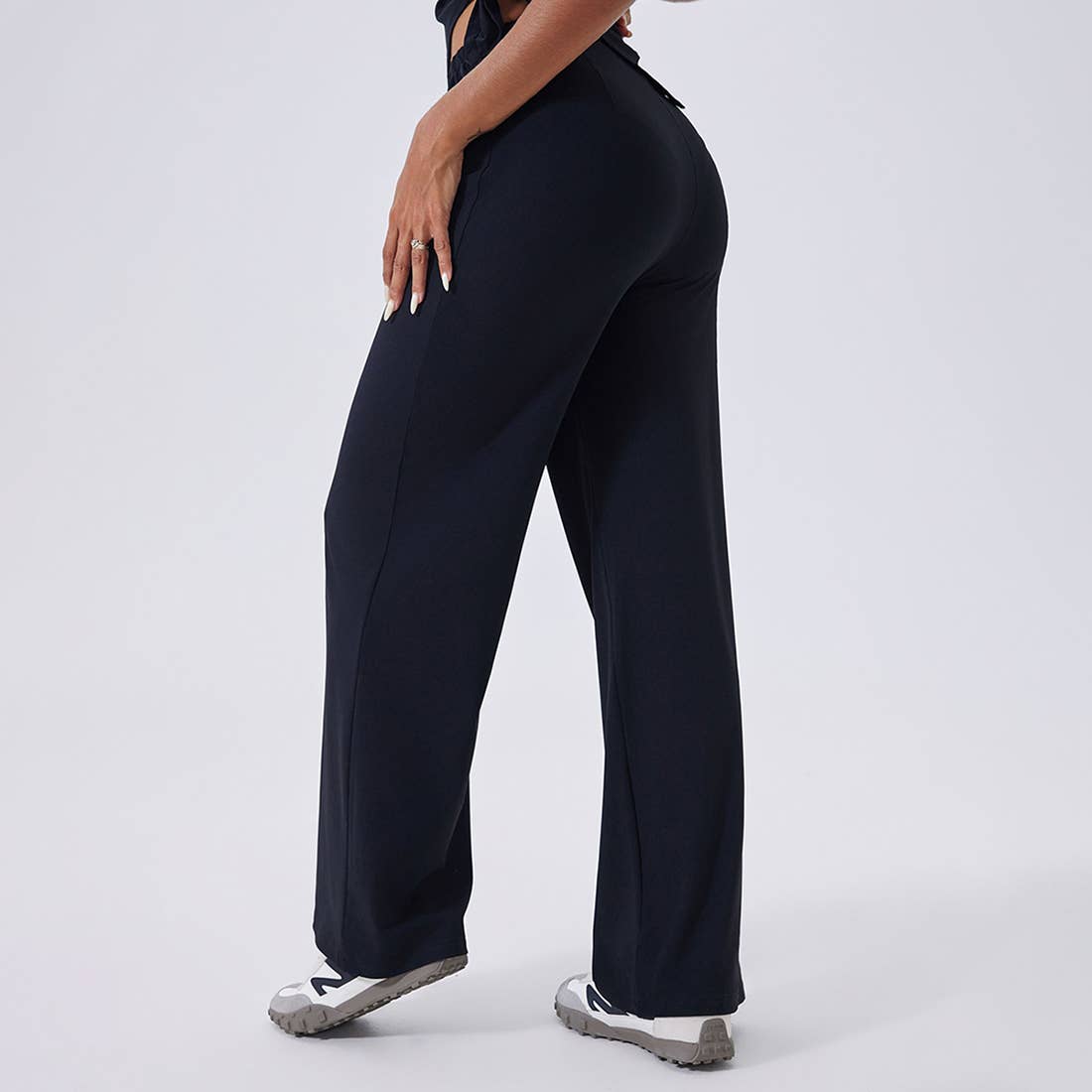 Sodalemon - Wholesale Athletic Pants - Women's - Women High-Waist Relaxed-Fit Drawstring Yoga Lounge Pants9