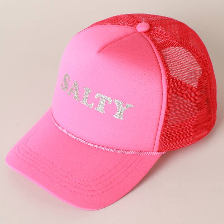 Fashion City – Engroshandel Trucker hat - Dame – Glitter SALTY trykt skum Trucker Hat1