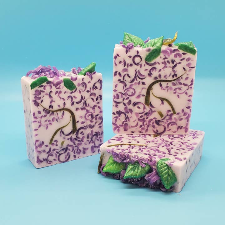 "Lilac" Handcrafted Soap for wholesale by Allini Handcrafted Soap